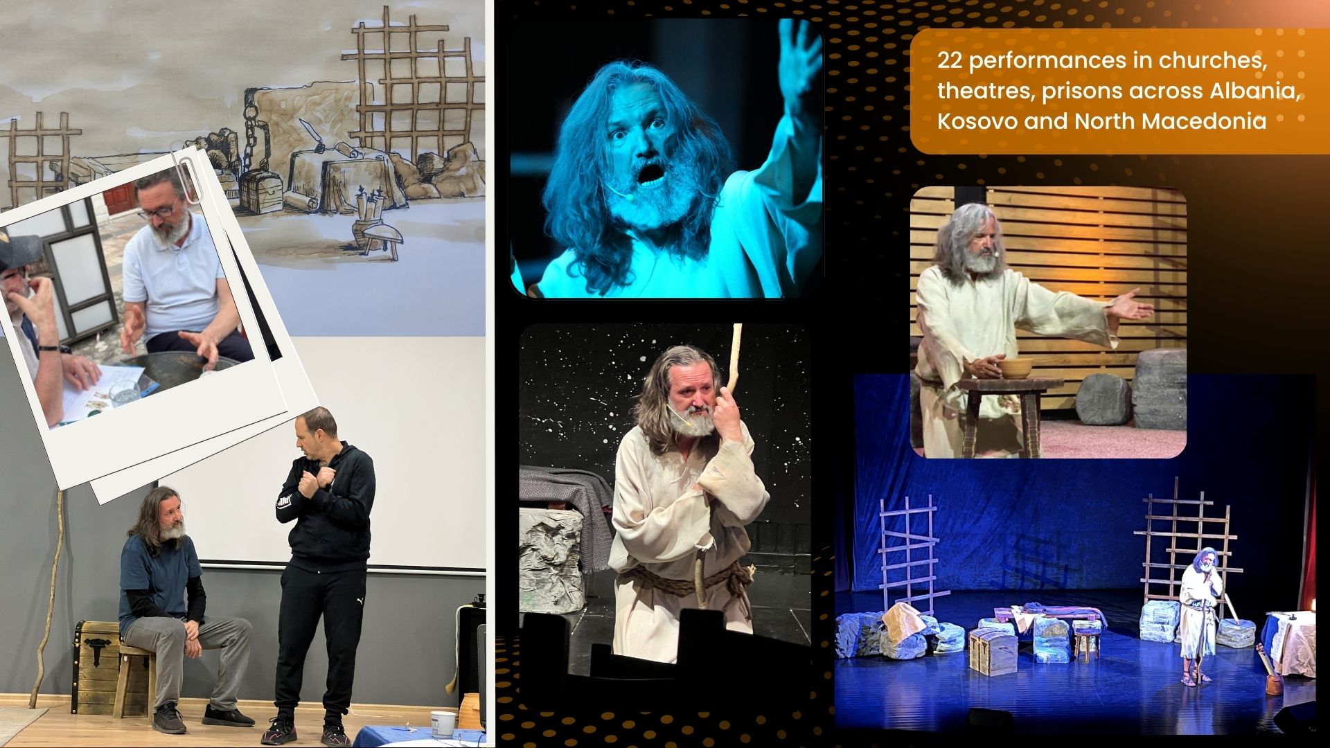 Monodrama performances and behind the scenes